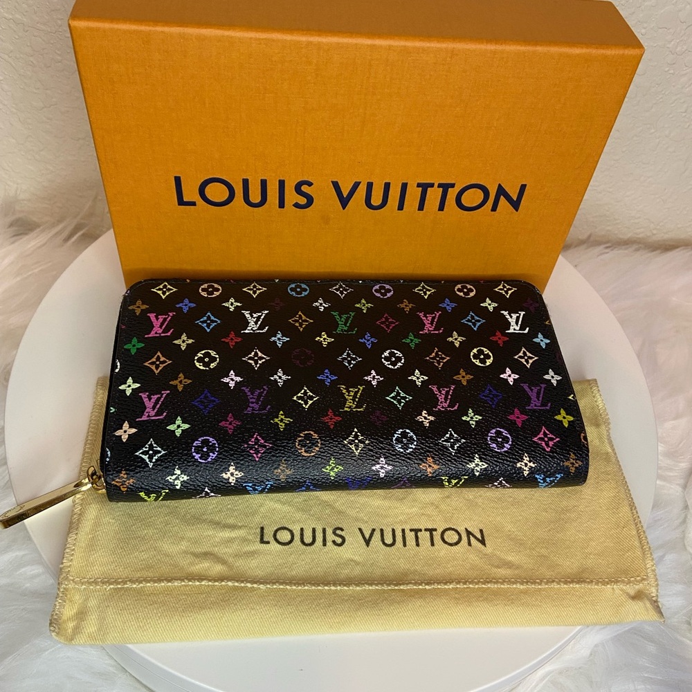 Louis Vuitton x Takashi Murakami Monogram Long Multicolored Zippy Wallet